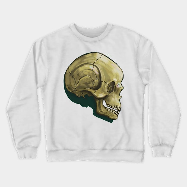 skull drawing Crewneck Sweatshirt by drteebu